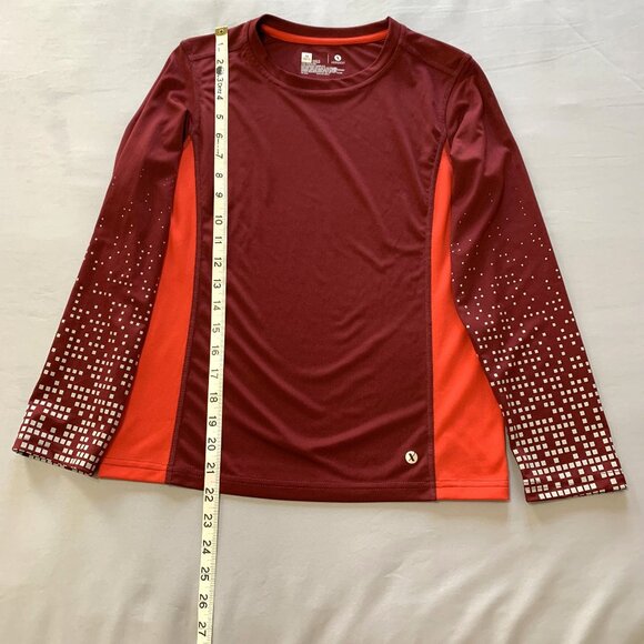 Athletic Works Xersion Girls Shirts Active Quick Dri Size 10/12 Rash Guard Red - Picture 5 of 13